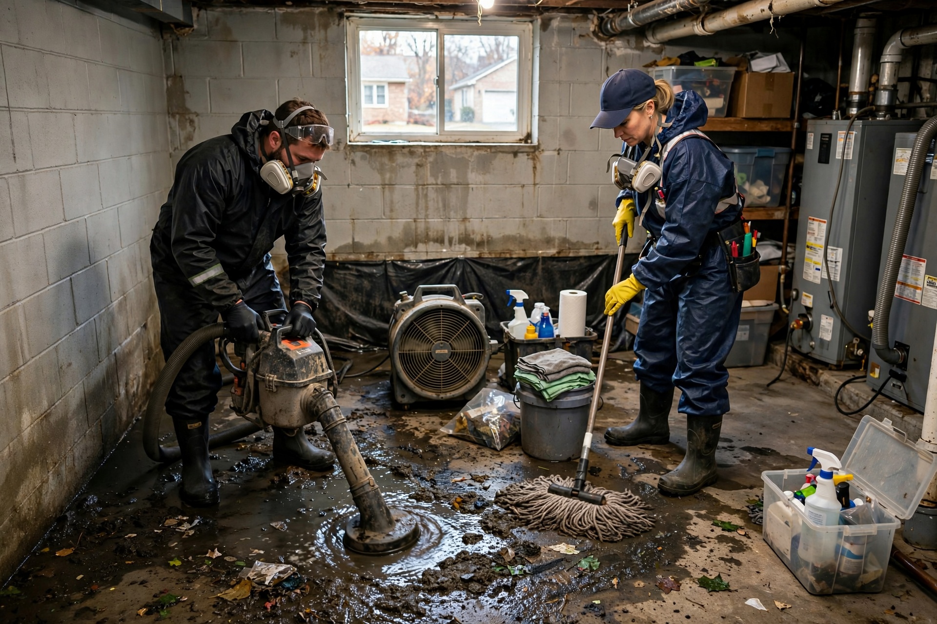 sewage cleanup in Roseville