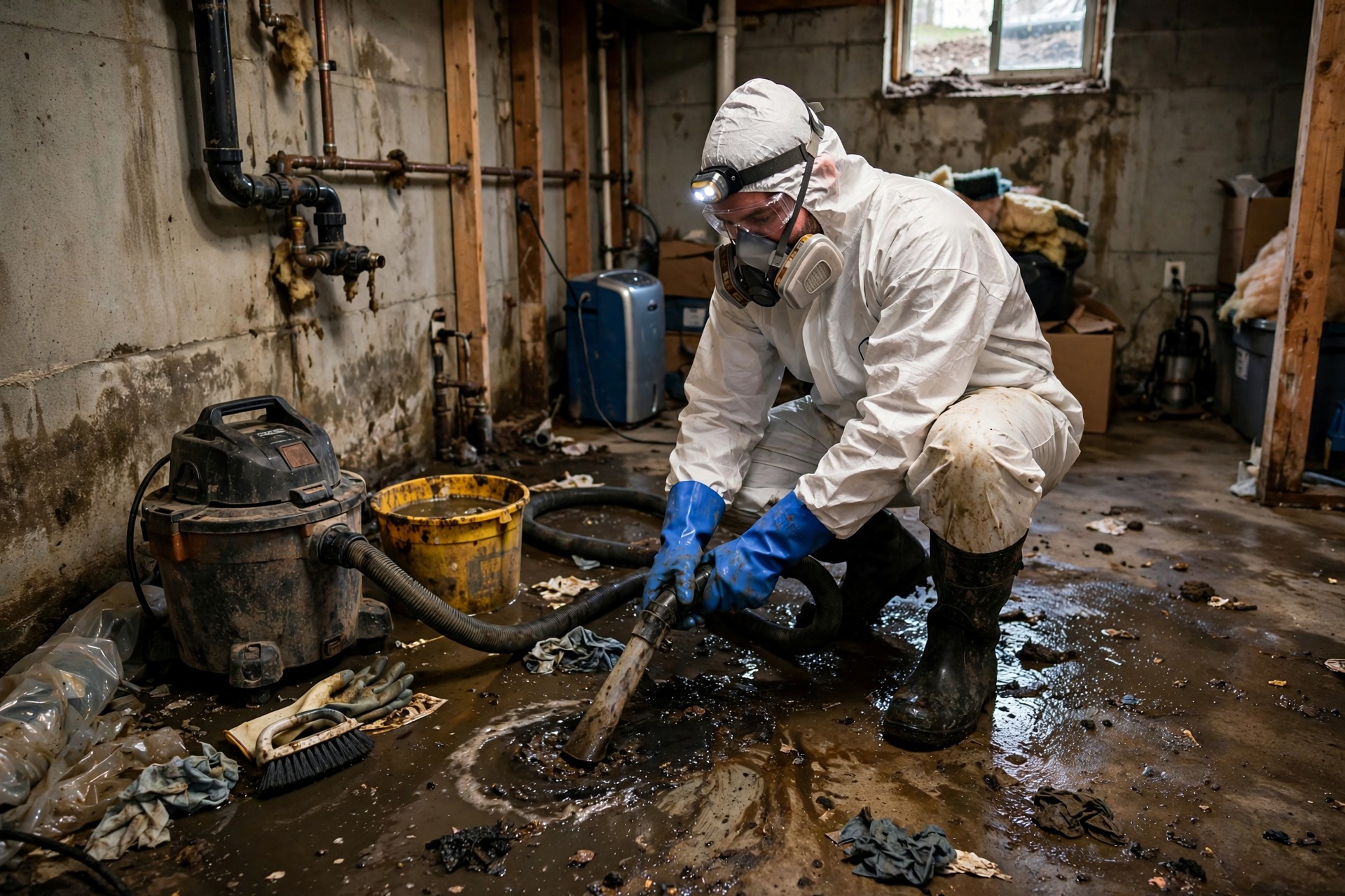 Basement Sewage Cleanup in Roseville, MI