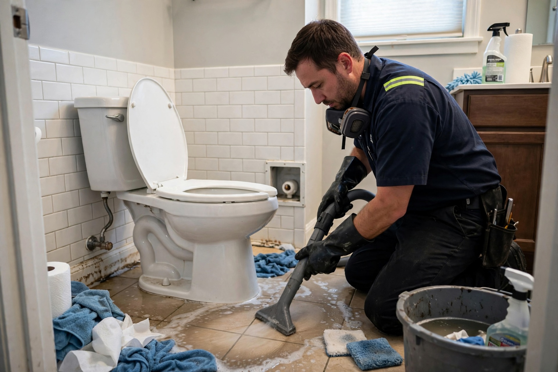 sewage cleanup in Martin Road District